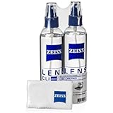 Zeiss Lens Care Pack - Two 8 oz Bottles of Lens Cleaner, Two Microfiber Cleaning Cloths