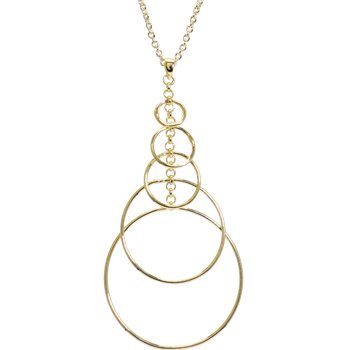 18 Inch Gold TRANSITIONAL CIRCLE Necklace