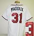 Greg Maddux Autographed/Hand Signed Authentic Atlanta Braves Baseball Jersey with 4X Cy Inscription