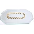 Octagon Mirror Display Jewelry Hobby Craft Showcase 5" x 3"