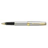Parker Sonnet Rollerball Pen Stainless Steel with Gold Trim Ref S0809130