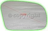 MIRROR GLASS hyundai SCOUPE 91-95 view rh