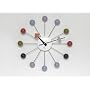 Orbit Wall Clock Rainbow balls - wood