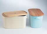 Nigella Lawson Living Kitchen Bread Bin Beech/Blue