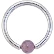 Jasper Flower Natural Stone Bcr Captive Ring