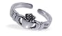 New Sterling Silver Toering Claddaugh Heart Toe Ring