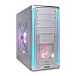 Powmax ATX Case with Clear Side, Front USB, LED Fans and 400Watt Power Supply