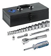 Armstrong 15-335 22pc 1/4 & 3/8 Drive 6pt Fractional Ratchet/Socket Set