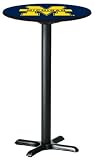 University of Michigan Wolverines Bar Pub Table Black