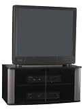 Black and Greystone Finish 36" TV Stand By Ameriwood Furniture
