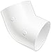 GF Piping Systems PVC Pipe Fitting, 45 Degree Elbow, Schedule 40, White, 2-1/2