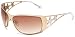 Miss Sixty Women's MX246SW Metal Sunglasses,Endura Gold Frame/Gradient Brown Lens,one size