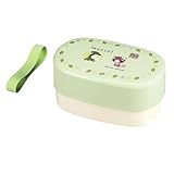 CAPTAIN STAG(キャプテンスタッグ) お茶犬 丸角型弁当箱2段(グリーン) M-8140