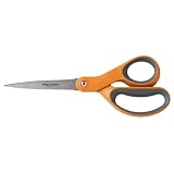 Fiskars 1298807797 Softgrip scissors, 8 long, 3-1/2 cut, orange handle