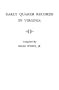 Early Quaker Records in Virginia