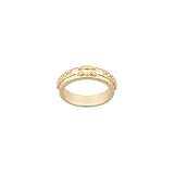Personalized Unisex Gold Overlay Engraved Claddagh Band - Wedding Gifts