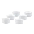 HIC Porcelain 6-Ounce Souffle Dish, Set of Six