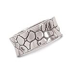10mm Oxidized Cobblestone Ring