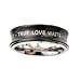 Men's Black True Love Waits Spinner Ring Men's Black True Love Waits Spinner Ring