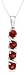 Sterling Silver Garnet Pendant, 18