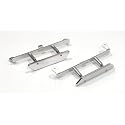 Nerf Bars, Silver: SLH
