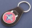 Florida Panthers Leather Keychain
