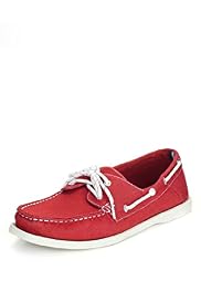Blue Harbour Lace Up Canvas Deck Shoes