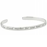 Bridge Jewelry A true friend reaches... Bangle - Silver