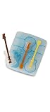 FRED Cool Jazz Ice Cube Stirs (set of 3) Guitar shaped ice tray drink Stirrers Swizzle Sticks