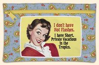 Zip Bag I Don't Have Hot Flashes. I Have Short Private Vacationsw Int the Tropics.fiddler's Elbow Hand Bag