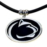 Penn State Nittany Lions Logo Pendant Rubber Necklace - NCAA College Athletics Fan Shop Sports Team Merchandise
