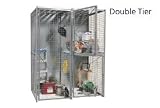 Bulk Storage Locker Double Tier 4' X 5' Starter With Roof