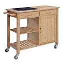 Bamboo Kitchen Island w/ Granite Top