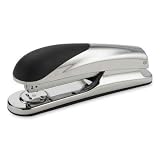 Full Strip Stapler,Staples 20 Sheets,210 Cap,Chrome/Black - STAPLER,FULL,CHRME,SOFT GRP(sold in packs of 3)