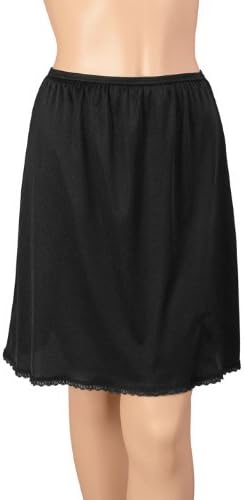 Gemsli Classica, Nylon Half Slip with Tiny Lace, Cling Free # HK300