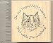 Cat Lingo Rubber Stamp - Wood Mounted