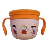 Eco Vessel Gobble n Go Stainless Steel Kid's Snack Cup with Slotted Silcone Top and Handle - Ava Pink - 1 - Container