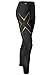 2XU Men's MCS Thermal Compression Tights, Black/Gold, Small