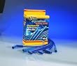 Universal Fit Super Stock 8mm Spiral Spark Plug Wire Set Straight Boots Blue