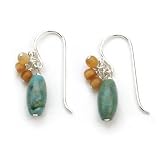 Barse Sterling Silver Turquoise & Horn Cluster Earrings