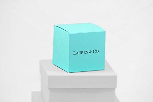 Personalized - Custom Printed Turquoise Square Cube Favor Box - Set of 12