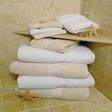 IMAGE OF 3 Dozen 27x54 Champagne Wholesale Bath Towels Oasis Dobby Border 16 lbs/dz