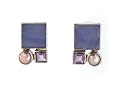 Blue Topaz Marquis Petal Earrings