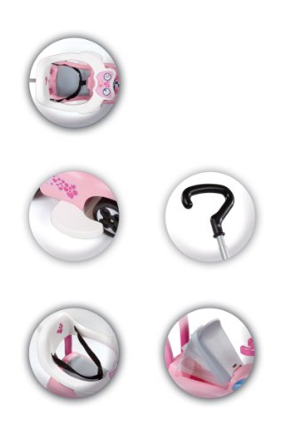 Imagen 6 de Smoby 445001 Voyager - Coche para niños, 55 x 41 x 48 cm, color rosa