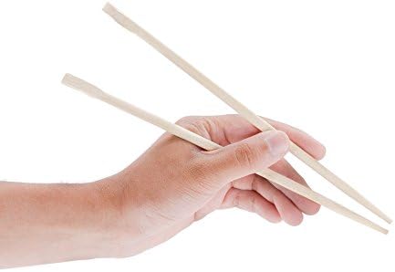 Bamboo Natural Color Square Chinese Disposable Chopsticks Individually Wrapped for Kitchen Sushi Food, Restaurants, Party Picnic Supplies (30 Pairs) by ENQARGO