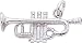 Jewelry : Trumpet Charm by Rembrandt Charms