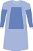 ^Eclipse Gown, Fabric Reinforced - Large (43, 109 cm) Min.Order is 1 CS ( 30 Each / Case; )