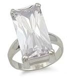 Big Solitaire CZ Engagement Ring