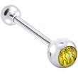 Zodiac GEMINI SIGN Logo Barbell Tongue Ring