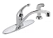 Delta 402-WF Sincerity Single-Handle Four Hole Kitchen Faucet with Sidespray, Chrome